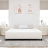 vidaXL Bettmatratze mit Matratze Creme 180 x 200 cm Stoff 42008303 Bild 3