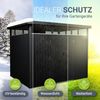 Juskys Gerätehaus Luzern 7,8 m² - Metall Geräteschuppen mit Türen & Fenstern - wetterfest & abschließbar - Fahrradgarage, Gartenhaus - Anthrazit Bild 3