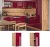Vicco Küchenschrank Küchenzeile R-Line, Bordeaux Hochglanz, Hängeschrank 30 cm Bild 2
