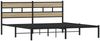 vidaXL Metallbett ohne Matratze Sonoma-Eiche 180x200 cm 4017106 Bild 3