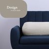 Sofakissen 70 x Ø20cm ( 2er Pack / Creme ) Cord Optik - Kuschelig weicher Bezug mit Reißverschluss - Kissen - Öko Tex - Sofakissen, Dekokissen Bild 5