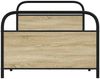 vidaXL Bettgestell ohne Matratze 100x200 cm Sonoma-Eiche Holzwerkstoff 4100271 Bild 4