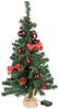 Bambelaa! Weihnachtsbaum Künstlich Mit Beleuchtung Geschmückt Tannenbaum Dekoriert Christbaum Beleuchtet LED 75cm Rot Bild 3