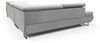 Ecksofa mit Schlaffunktion DECLAN Stoff Poso Hellgrau Ottomane Links Bild 4