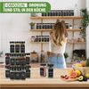 BBWL Pfefferstreuer Gewürzgläser Set eckig 120 ml mit Zubehör, 12er, 24er oder 36er Set, (24-tlg), luftdichte Gewürzdosen aus Glas mit Etiketten für Schubladen&Organizer Bild 4