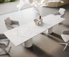 Esstisch Edge 300x100 Keramik Laminam®Statuarietto Weiß Troa Metall Weiß Bild 2