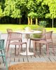 Gartenstuhl 4er Set GELA Pastellrosa Bild 3