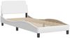 vidaXL Bettgestell "Viana" ohne Matratze Weiß 90x200 cm Kunstleder 3208069 Bild 5