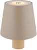 LED Tischleuchte, Flaschenlampe sandfarben, Touchidmmer, H 13 cm Bild 5