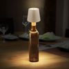 LED Tischleuchte, Flaschenlampe sandfarben, Touchidmmer, H 13 cm Bild 3