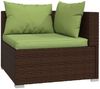 vidaXL 7-tlg. Garten-Lounge-Set mit Kissen Poly Rattan Braun 3102236 Bild 3