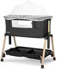 Lorelli Beistellbett Layla 2 in 1 Moskitonetz, Matratze, faltbar, Räder, Korb schwarz Bild 3