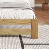 Massivholzbett, Doppelbett mit Lattenrost und Kopfteil, 140x200 cm, Holzbett, Jugendbett, Kiefer Bild 4