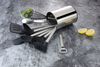 ECHTWERK Küchenorganizer-Set, (Set, 10-tlg), Kochbesteck mit Edelstahlgriff, Antihaft Silikon, Utensilienhalter Bild 2