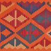 Looma 'Farzaneh' Kelim Gashgai handgewebt, Schurwolle Orange, 122x169 cm Bild 5