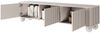 Selsey 'Arvello' TV-Schrank gerillt auf Kugelfüßen, greige, ca. 49 x 163 x 38 cm Bild 4