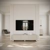 Selsey 'Arvello' TV-Schrank gerillt auf Kugelfüßen, greige, ca. 49 x 163 x 38 cm Bild 2