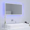 vidaXL LED-Badspiegel Weiß 80x8,5x37 cm Acryl 804924 Bild 3