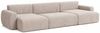 Kaiser Möbel Ecksofa mit Schlaffunktion und Bettkasten Ariel UXL aus Cordstoff Poso, U-Form,pflegeleichter Cordstoff,hoher Sitzkomfort Bild 4