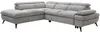 Vente-unique - SURDELI Sofa Stoff Grau - B 233 cm x H 79 cm x L 280 cm Bild 5