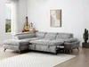 Vente-unique - SURDELI Sofa Stoff Grau - B 233 cm x H 79 cm x L 280 cm Bild 3
