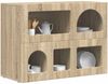vidaXL Sideboard ELST Sonoma-Eiche 80,5 x 35 x 59 cm Holzwerkstoff 891326 Bild 3