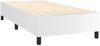 vidaXL Boxspringbett mit Matratze Weiß 100x200 cm Kunstleder 3128896 Bild 4