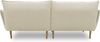 DOMO. collection Ecksofa 100 024, kleine Couch in L-Form, mit Taschenfederkern, bodenfreies Design, Holzfüße, Sofa, Polsterecke, Eckcouch, 222 x 159 x 86 cm (BxTxH), Farbe creme Bild 5
