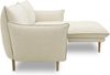 DOMO. collection Ecksofa 100 024, kleine Couch in L-Form, mit Taschenfederkern, bodenfreies Design, Holzfüße, Sofa, Polsterecke, Eckcouch, 222 x 159 x 86 cm (BxTxH), Farbe creme Bild 4