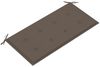 vidaXL Gartenbank mit Taupe Auflage 112 cm Massivholz Teak 3062657 Bild 5