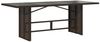 Gartentisch, Balkontisch mit Glasplatte Braun 190 x 80 x 75 cm Poly Rattan Bild 2
