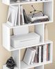 Vasagle 2-tlg, Bücherregal, Regal mit 6 Ebenen, Standregal, Büroregal, freistehend, Dekoregal, zur Präsentation, modern, für Wohnzimmer, Schlafzimmer, Büro, weiß LBC61WT von Songmics Bild 2