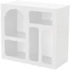 Vente-unique - LUELA Konsole Holz, Platte Weiß - B 37 cm x H 74 cm x L 80 cm Bild 4