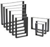 VENDOMNIA Möbelkufe Tischgestell - 2er Set, aus Stahl, Größenwahl, (Schwarz, Grau oder Industrial, Tischbeine, Tischkufen, Metall Kufengestell, Tischuntergestell) Bild 4