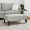 vidaXL Fußhocker Hellgrau 77x55x31 cm Samt 379557 Bild 3