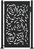 vidaXL Gartentor Schwarz 100x150 cm Stahl Flammendesign 4100991 Bild 3
