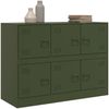 Sideboard, Kommode Olivgrün 99x39x73 cm Stahl j2267p Bild 4