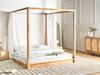 Himmelbett Holz HERLIERE 180 x 200 cm Hellbraun Bild 3
