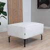 Bronx71 Hocker Kansas Stoff off white Bild 3