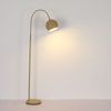LED Bogenstehlampe, Metall, sandfarben, H 150cm Bild 5