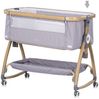 Chipolino Beistellbett Charisma Matratze höhenverstellbar Räder Ablagefach Gurt grau Bild 4