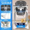 KIDUKU® Hochstuhl Baby 3in1 mit Neugeborenenaufsatz + Lätzchen, Spielbogen & Tisch | Kinderhochstuhl klappbar mit Liegefunktion | Kombihochstuhl höhenverstellbar | Babystuhl mitwachsend 0-36 Monate Bild 5