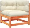 vidaXL 6-tlg. Garten-Sofagarnitur mit Kissen Wachsbraun Kiefernholz 3299608 Bild 4