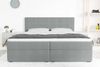 99rooms Bonvito Boxspringbett Hellgrau Strukturstoff INARI Taschen-Federung 180x200 cm Bild 5