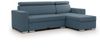 Ecksofa Schlafsofa Sofa CANTON in Stoff Liverpool Azurblau Ottomane Rechts Bild 2