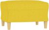 vidaXL 3-tlg. Sofagarnitur mit Kissen Hellgelb Stoff 3201319 Bild 5