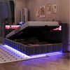 Merax Daybett mit LED-Beleuchtung und USB-Ladeanschlüssen (Jugendbett Kinderbett Einzelbett Sofabett aus Samtstoff, 1 tlg), Polsterbett Tagesbett 90x200cm mit hydraulischem Stauraum & Staufächer Bild 3