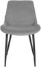 Esszimmerstuhl WIKIL Samt - 80x51x60cm, grau, Samt Metall matt schwarz Gestell Stühle Esszimmerstühle Stuhl Esszimmer Esstisch Stühle Küchenstuhl Bild 3