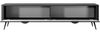 AX LIVING Moderner TV Lowboard Schwarz Matt Vespasia 200 2T – 200 cm Bild 4