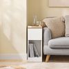 SoBuy FBT162-WN Nachttisch, Spanplatte, Melamin, Weiß, 65 x 60 x 40 cm Bild 2